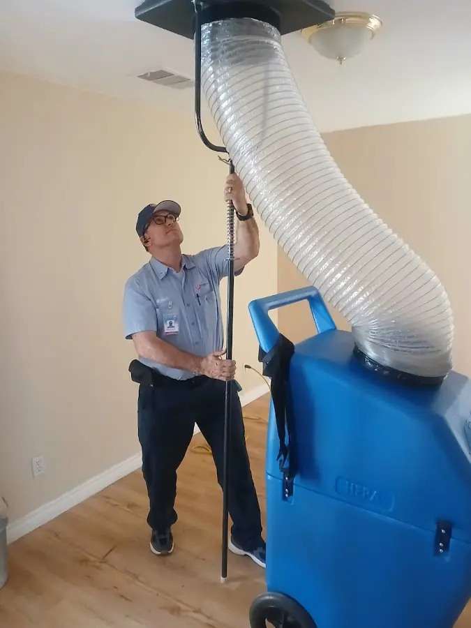 Mini Split Installation technician using HEPA equipment in Midvale